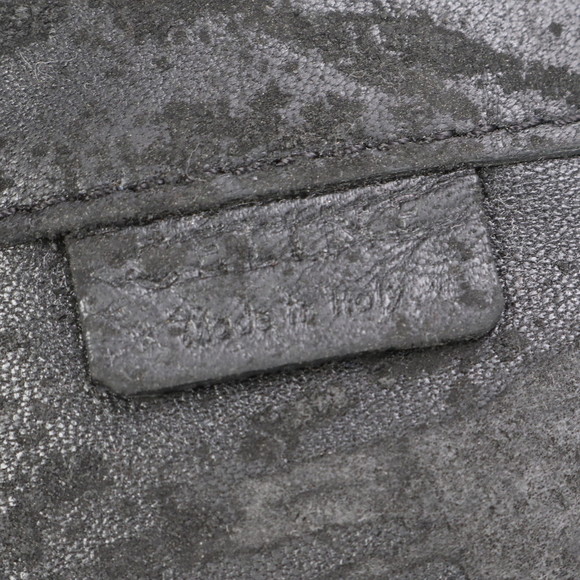 Celine Horizontal Hippo Black Orange Leather Tote Bag - Picture 14 of 14